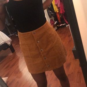 Mustard Skater Skirt